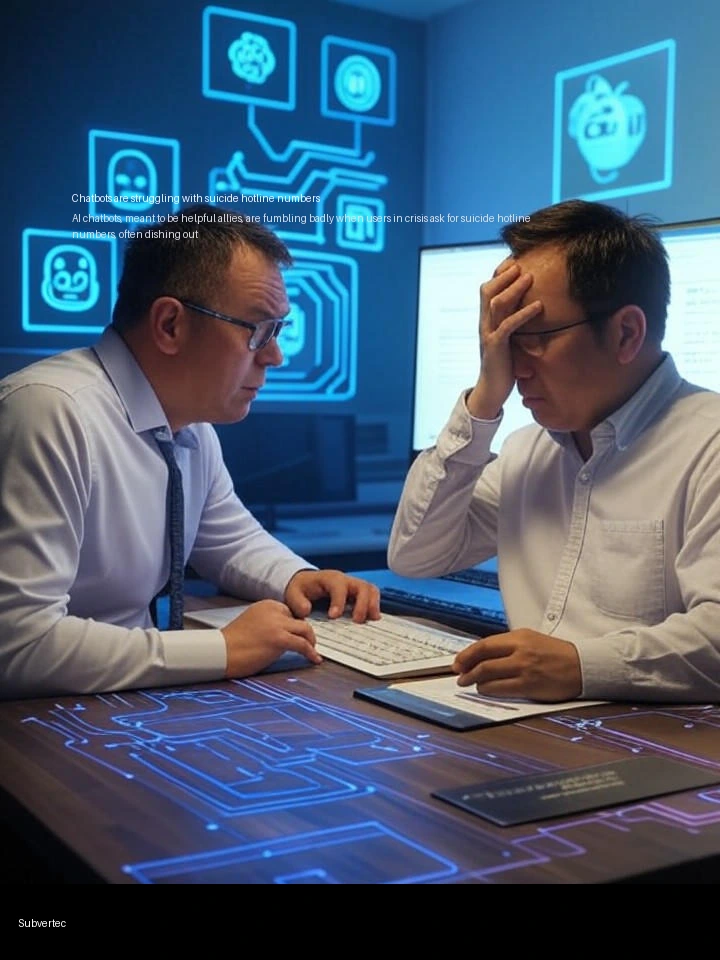 Chatbots are struggling with suicide hotline numbers