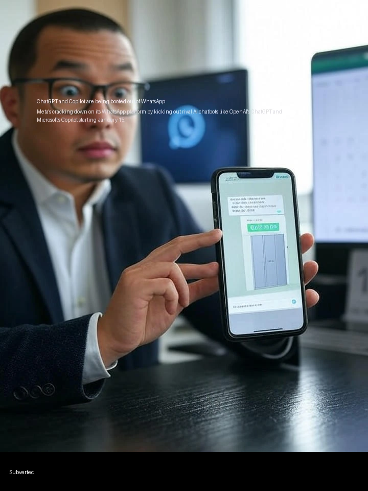 ChatGPT and Copilot are being booted out of WhatsApp