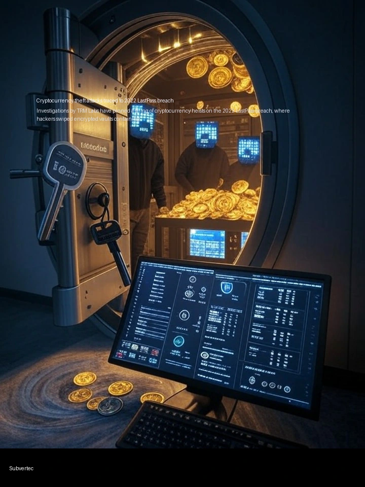 Cryptocurrency theft attacks traced to 2022 LastPass breach