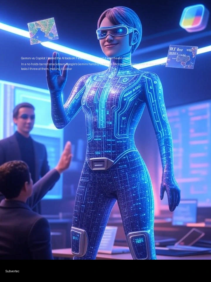 Gemini vs. Copilot: I tested the AI tools on 7 everyday tasks, and it wasn't even close