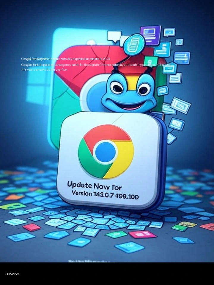 Google fixes eighth Chrome zero-day exploited in attacks in 2025