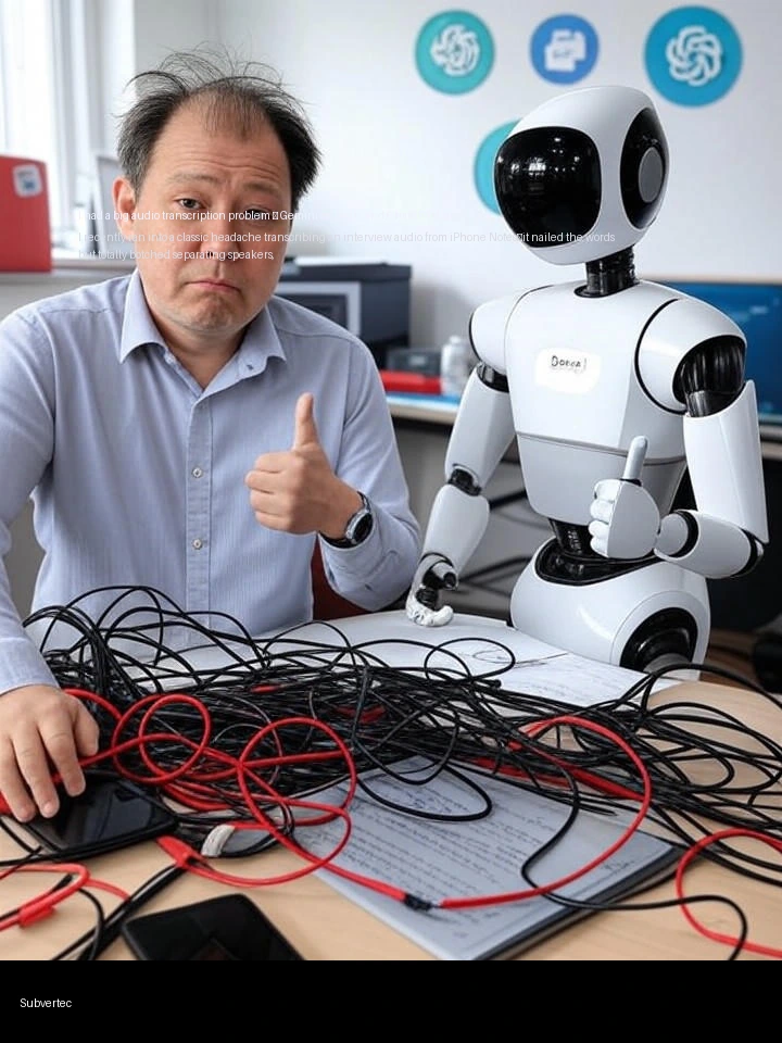 I had a big audio transcription problem – Gemini solved it, and ChatGPT didn’t